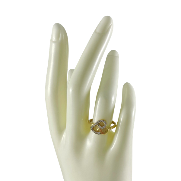 Anillo Corazon Abstracto
