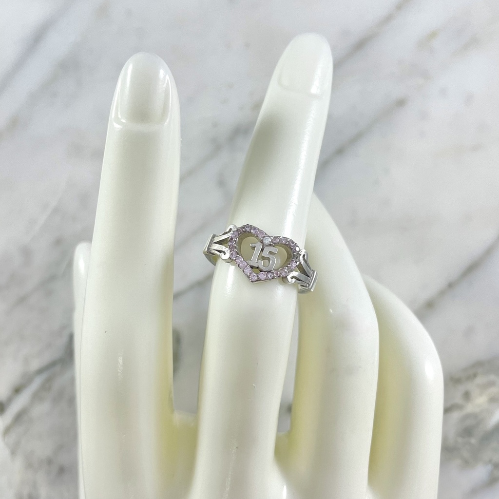 Anillo Corazon Quinceañero