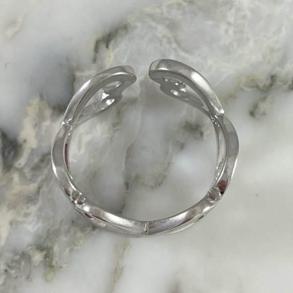 Anillo Siluetas De Corazones
