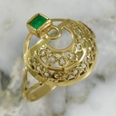 Anillo Filigrana Esmeralda
