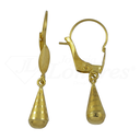 Smooth And Matte Tear Earrings