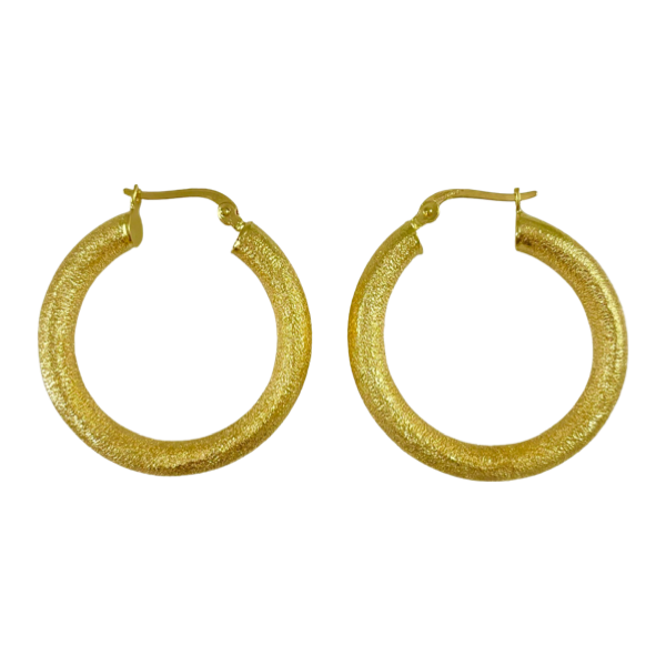 Matt Hoop Earrings