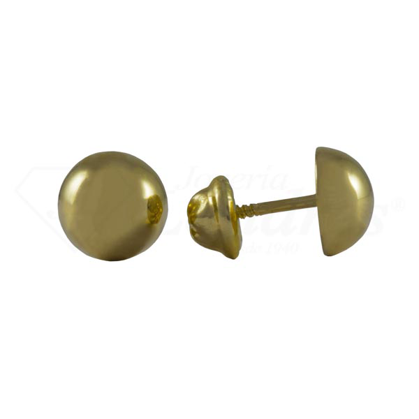 7MM Half Ball Earrings