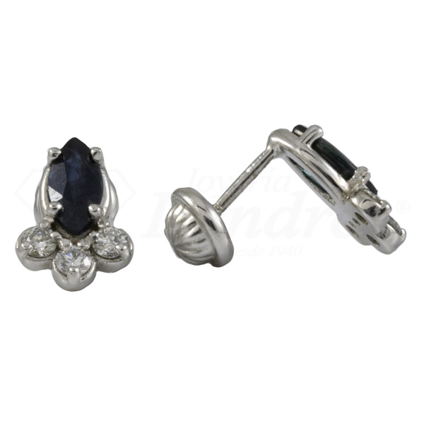 Topo Rosca Zafiro Tres Diamantes
