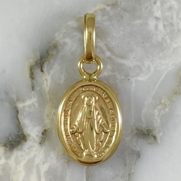 Dije Virgen Milagrosa Doble Faz