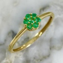 Anillo Flor Esmeralda