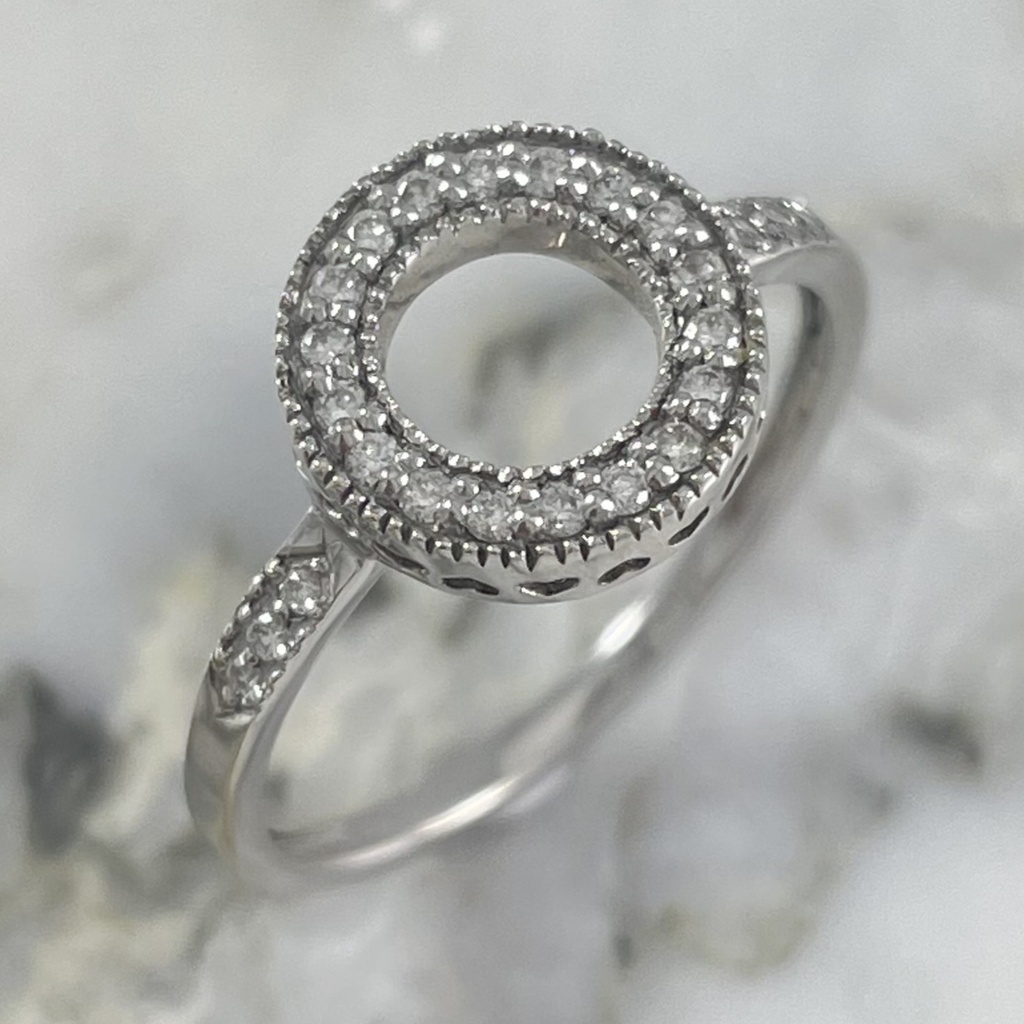 Anillo Aro De Diamantes