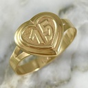 Anillo Heart Tallado Quince Años