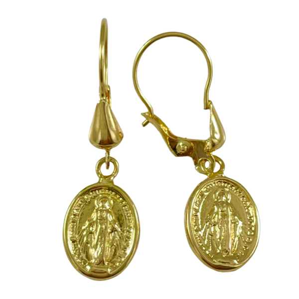 Aretes Virgen de la Milagrosa Gota