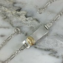 Pulsera Placa Bebe Virgen De Guadalupe 3x1