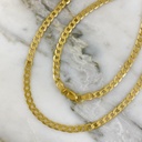 Cadena Cubana Martillada 3MM 60 Cm